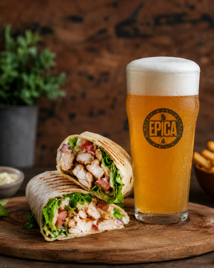 birra Epica & wrap — Fusorario Pub, Iapri Food